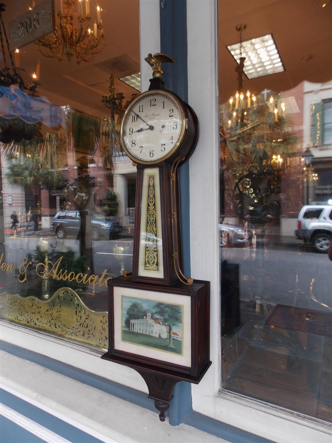 new haven clock company banjo clock