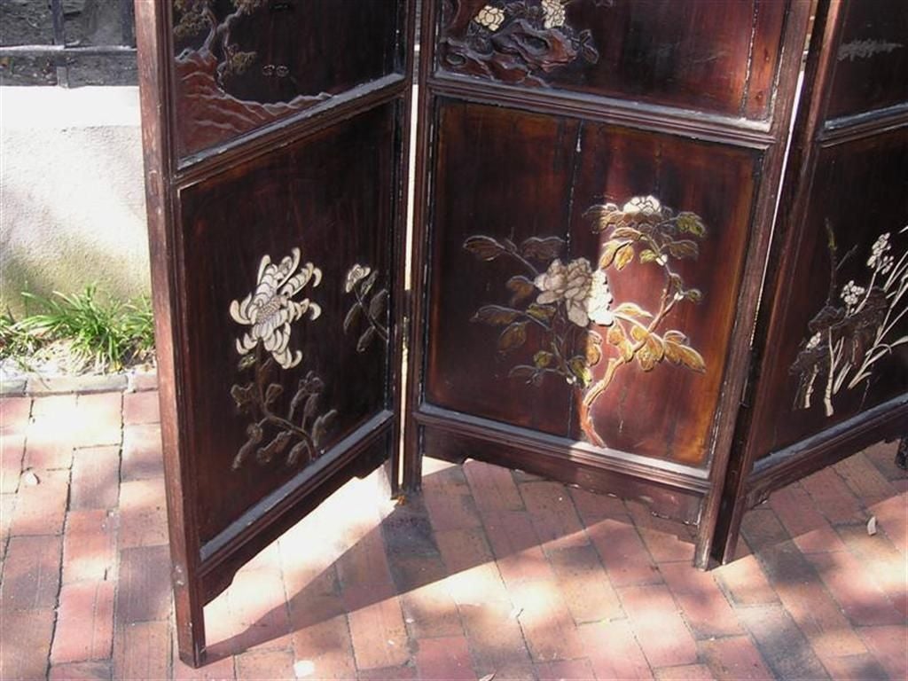 Chinese Four  Panel  Coromandel Screen 1