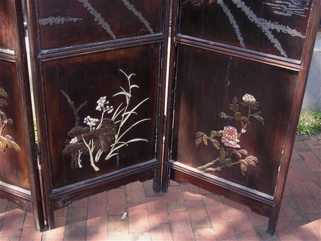 Chinese Four  Panel  Coromandel Screen 2