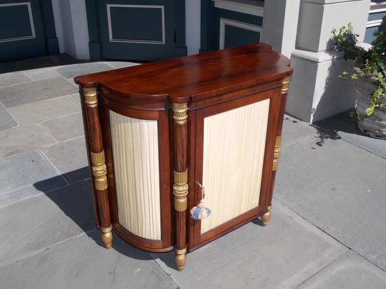 Italian Rosewood and Gilt Console In Excellent Condition For Sale In Charleston, SC