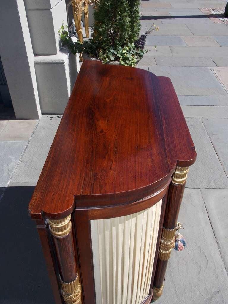 Italian Rosewood and Gilt Console For Sale 1