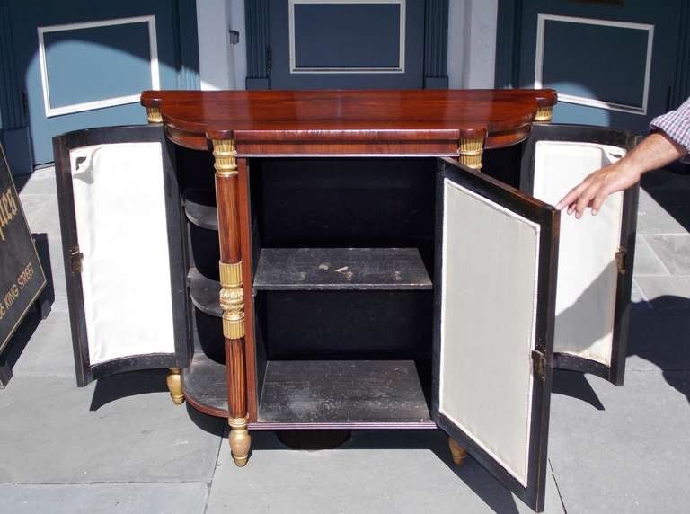 Italian Rosewood and Gilt Console For Sale 3