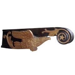 American Nautical Painted and Gilt Bow Figurehead 1