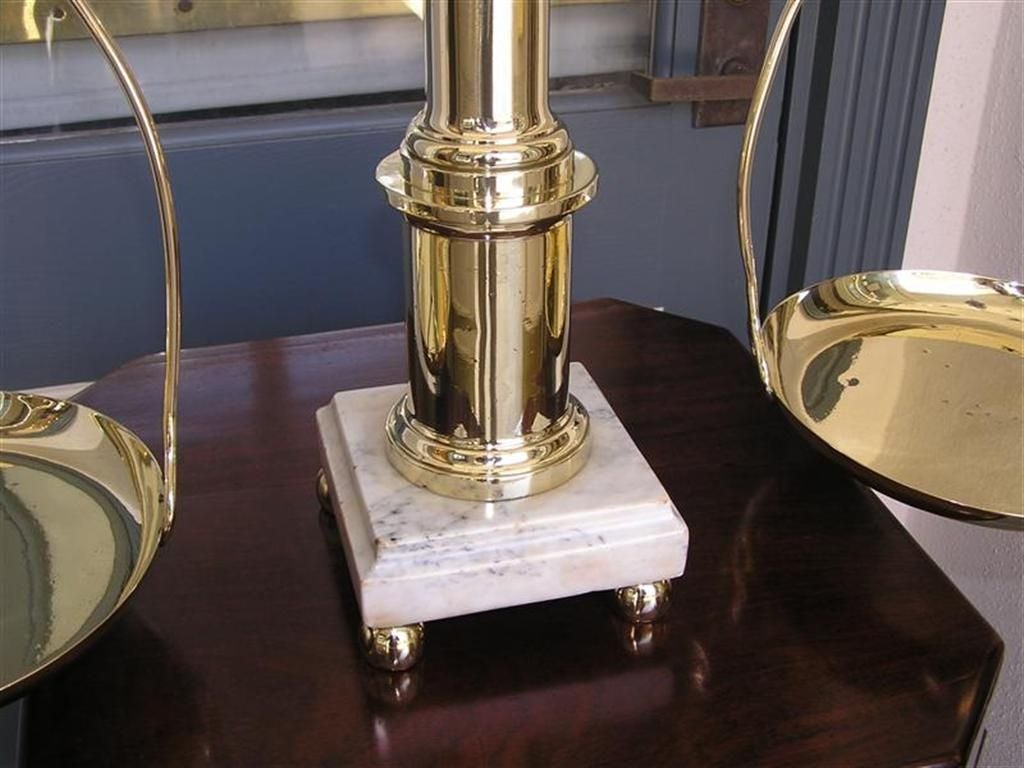 English Brass Urn & Marble Base Scale . Circa 1815  For Sale 4