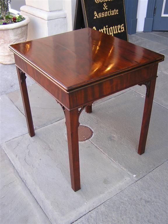 chippendale game table
