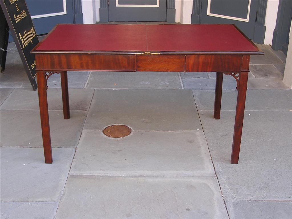 Hand-Carved English Chippendale Mahogany Constantine Action Game Table . Circa 1770 For Sale