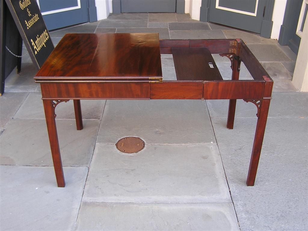 English Chippendale Mahogany Constantine Action Game Table . Circa 1770 For Sale 1