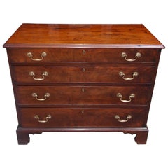 English Chippendale Mahogany Bachelors Chest. Circa 1760