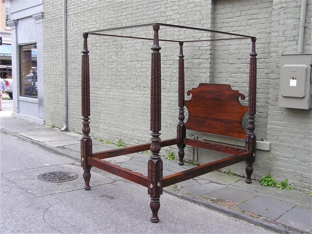 Caribbean Mahogany Four Poster Bed 4