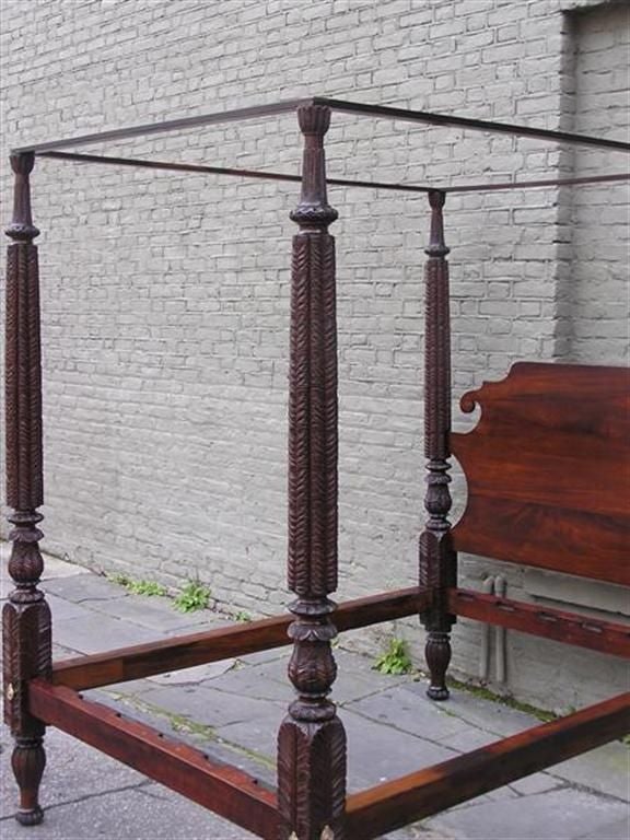 Caribbean Mahogany Four Poster Bed 5