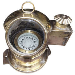 Brass Italian Yacht Binnacle by M. Salimieri of Genoa, 19th Century 7