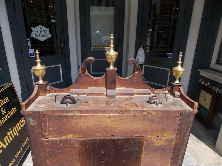 American Mahogany Pillar and Scroll Mantel Clock by  Eli Terry, Circa 1820 For Sale 3