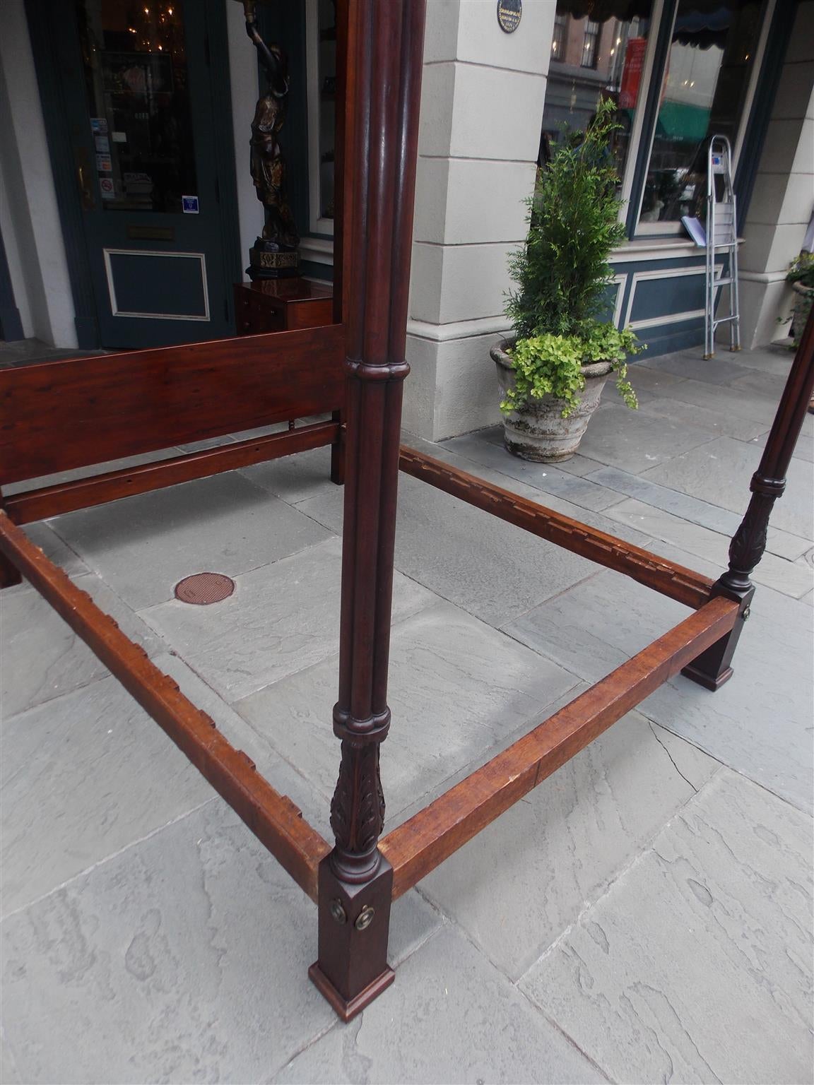 English Chippendale Mahogany Four-Poster Bed, Circa 1770 For Sale 1