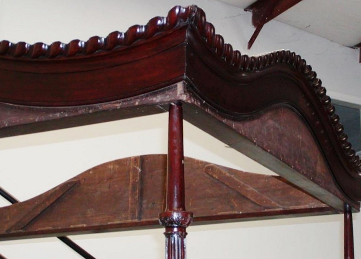 antique mahogany four poster bed