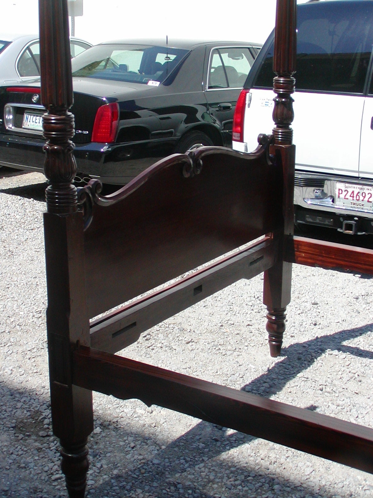 American Sheraton Mahogany Four-Poster Bed, Baltimore, MD, Circa 1830 In Excellent Condition For Sale In Hollywood, SC