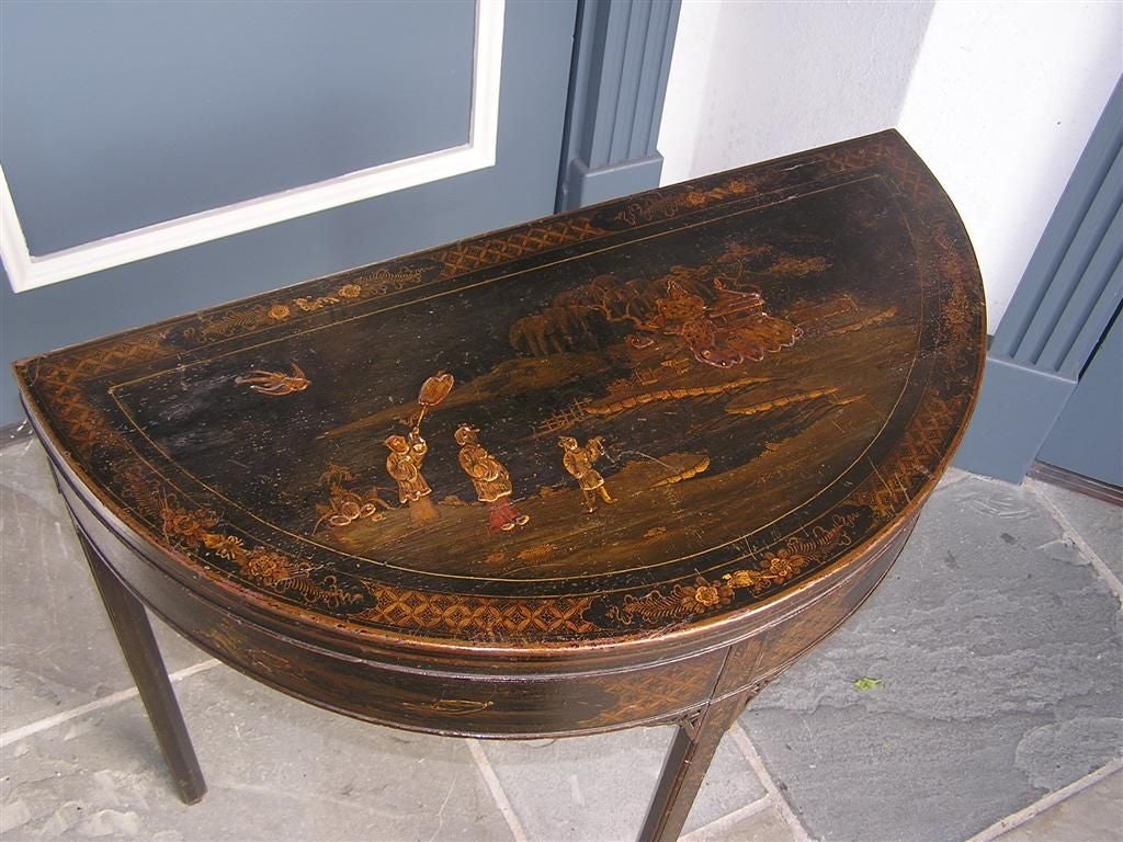 English Chinoiserie Game Table In Excellent Condition In Hollywood, SC