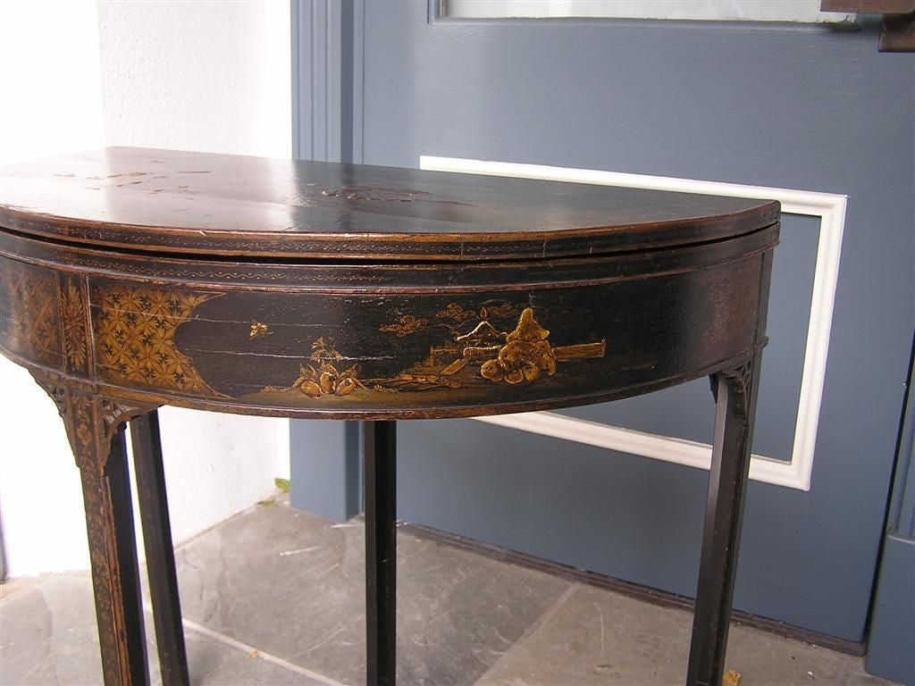 English Chinoiserie Game Table 3