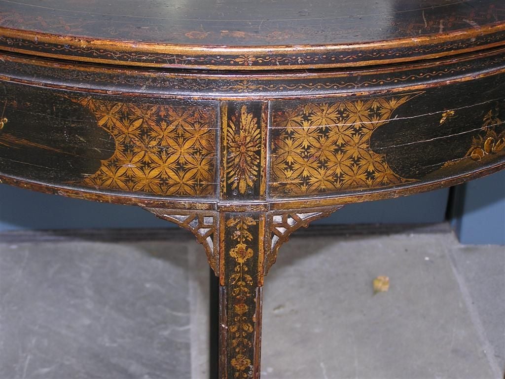 English Chinoiserie Game Table 4