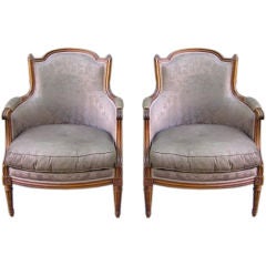 Pair of French Bergeres Chairs