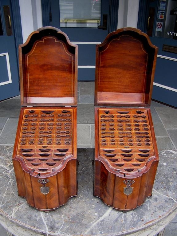 Pair of Mahogany Cutlery Boxes 2