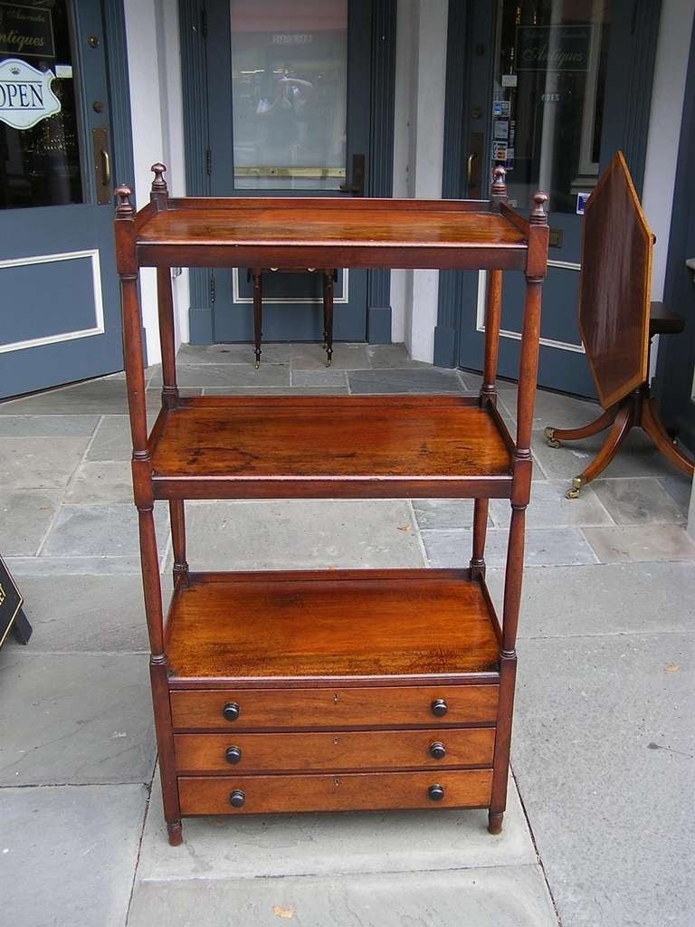 English Regency Mahogany Etegere In Excellent Condition For Sale In Hollywood, SC