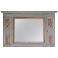 French Painted and Gilt Wall Mirror, Circa 1830
