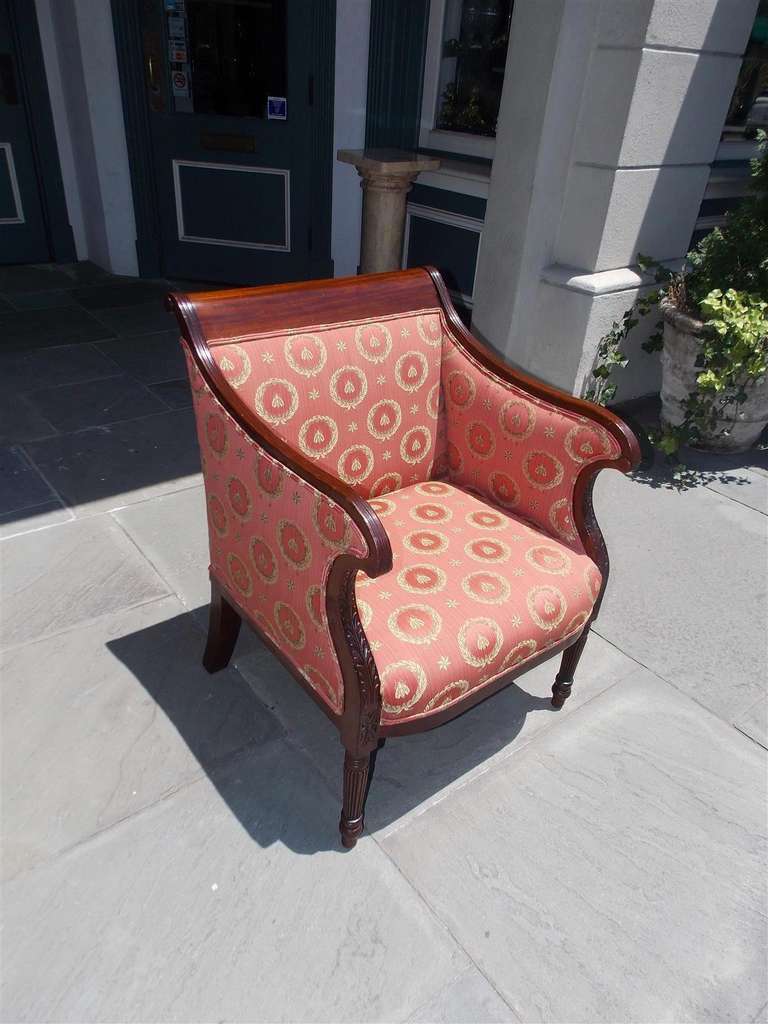 American Mahogany Armchair, Baltimore, Circa 1820 In Excellent Condition For Sale In Hollywood, SC