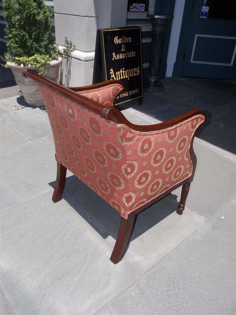 Tissu d'ameublement Fauteuil américain en acajou, Baltimore, datant d'environ 1820 en vente
