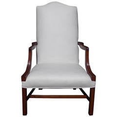 American Mahogany Serpentine Back Martha Washington Armchair, Circa 1790 9