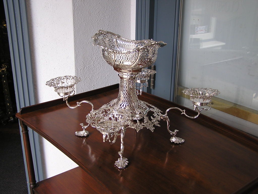18th Century and Earlier English Sterling Epergne