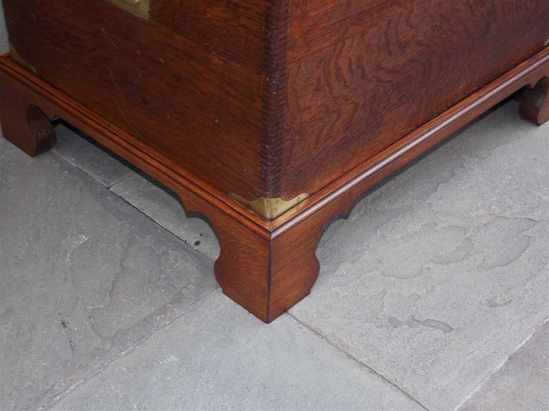 English Oak Campaign Chest on Stand. Circa 1820 For Sale 5