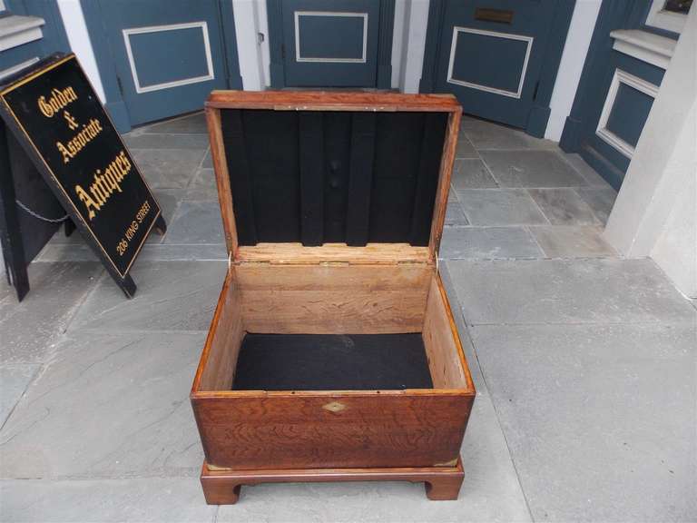 English Oak Campaign Chest on Stand. Circa 1820 For Sale 1