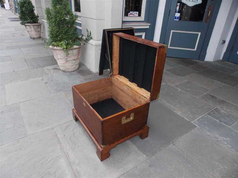 English Oak Campaign Chest on Stand. Circa 1820 For Sale 2