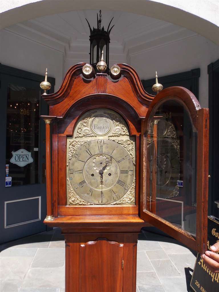 American Walnut Chippendale Tall Case Clock, Circa 1770 2