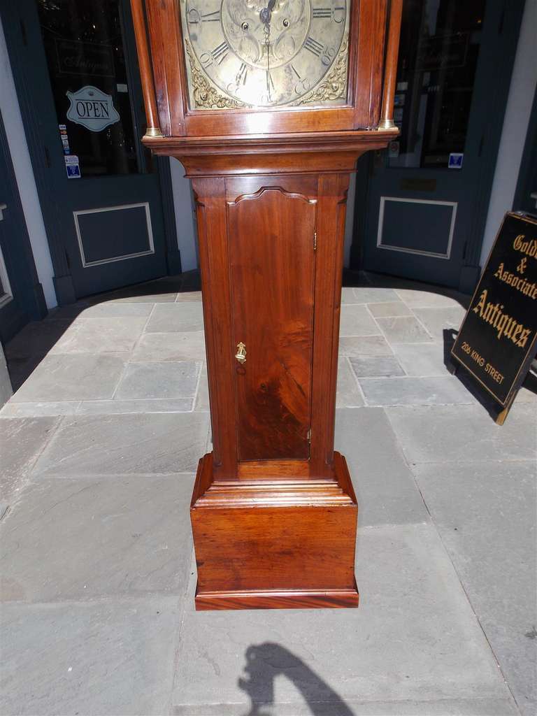 American Walnut Chippendale Tall Case Clock, Circa 1770 4