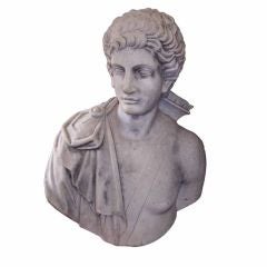 Italian Carved Marble Bust of Eros . Circa 1820 9