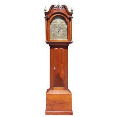 American Walnut Chippendale Tall Case Clock, Circa 1770