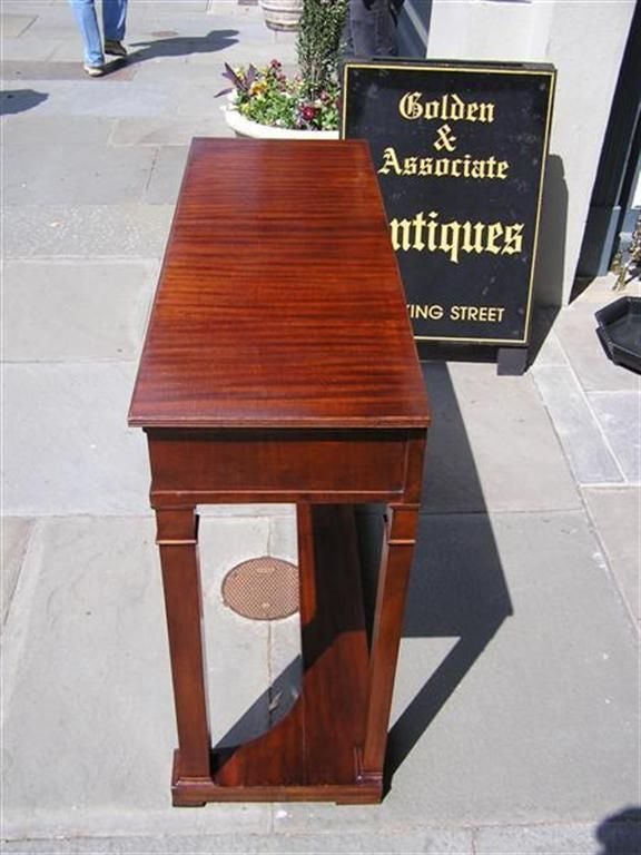 Cast English Mahogany One Drawer Diminutive Console , Circa 1810 For Sale