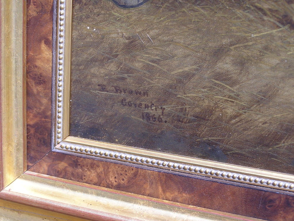 Doré Huile sur toile anglaise avec un cheval dans une écurie, vers 1866 en vente