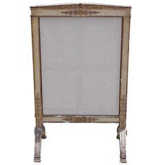 French Painted and Gilt Fire Screen 12
