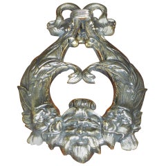 English Regency Dolphin Door Knocker.  Circa 1820