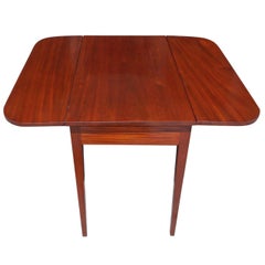 American Hepplewhite Mahogany Drop-Leaf Pembroke, Circa 1810