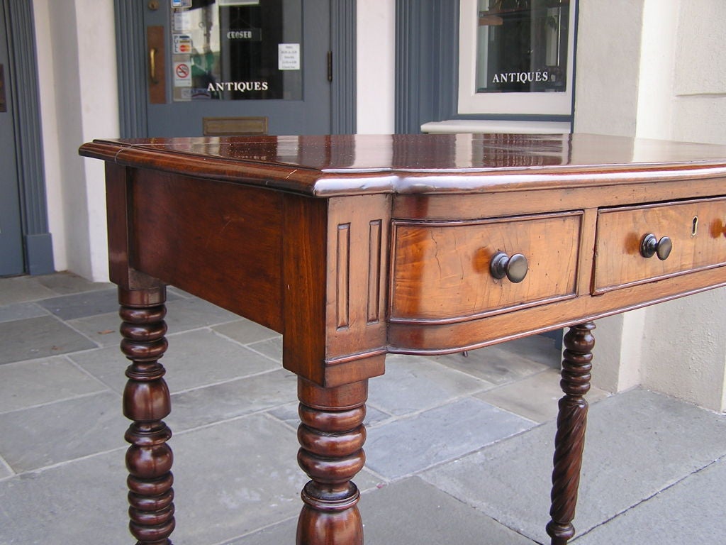 Jamaican Mahogany Barley Twist One Drawer Server, Circa 1820 4