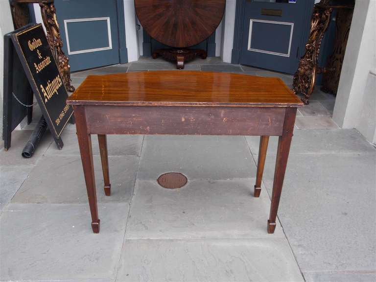 English Hepplewhite Mahogany Bow Front  Inlaid Server, Circa 1790 4