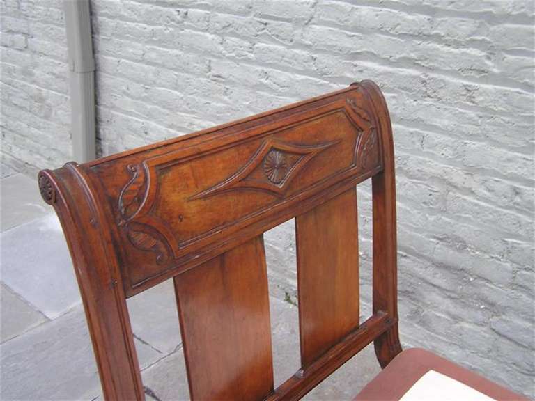 Cama de día italiana tallada en follaje de cerezo, circa 1780 en venta 1