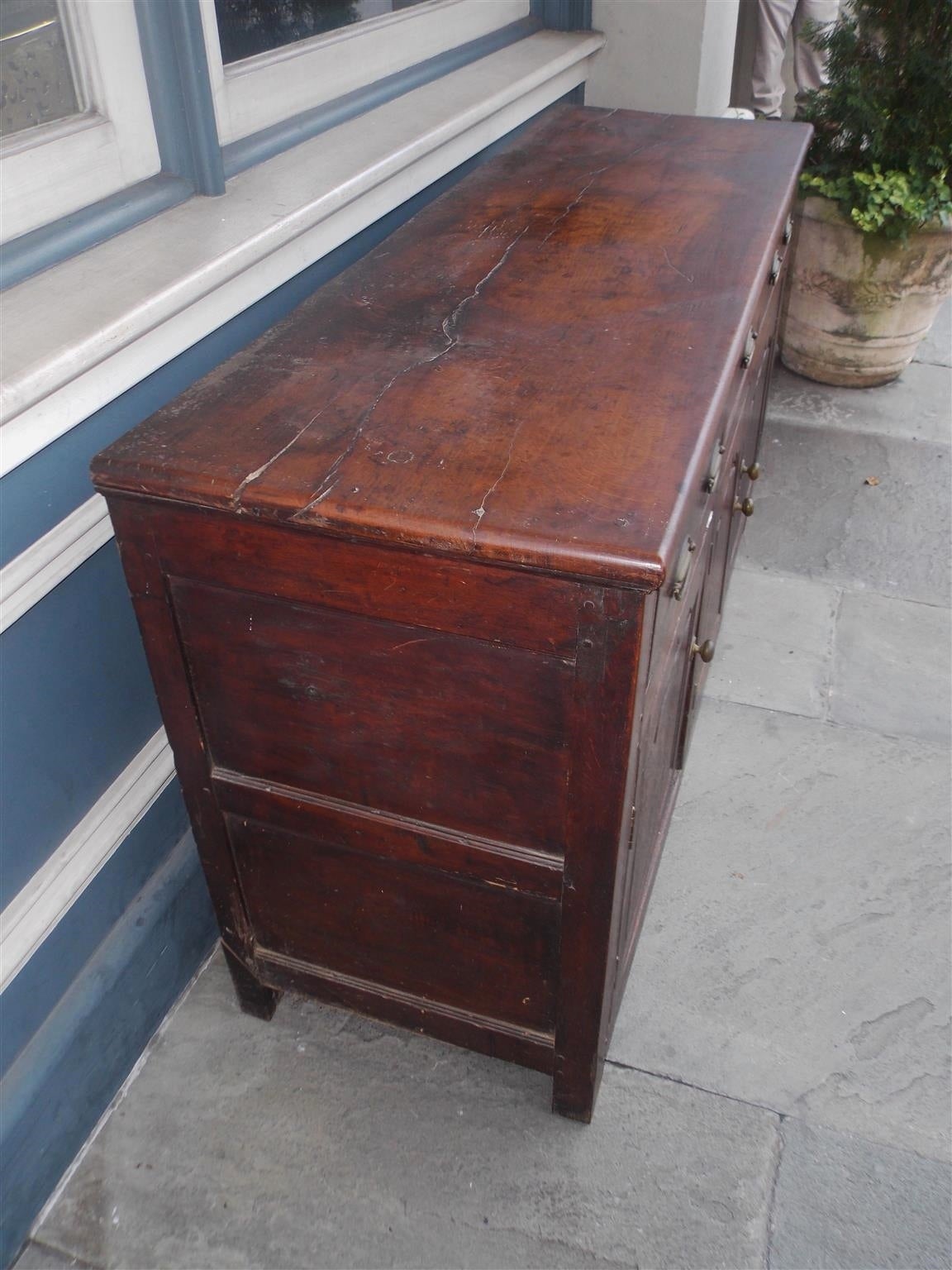 English Oak Three-Drawer Credenza, Circa 1780 For Sale 2