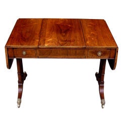 English Kings Wood Drop Leaf Library / Games Table. Circa 1780 8