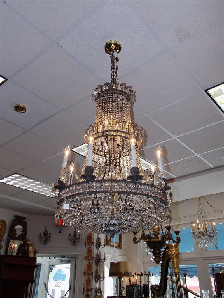 three tiered chandeliers