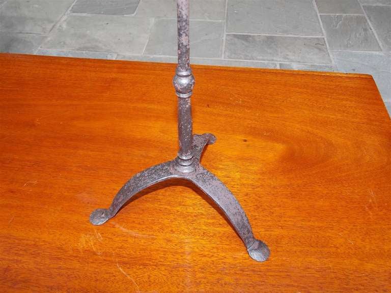Pair of Italian Wrought Iron Candelabras For Sale 4