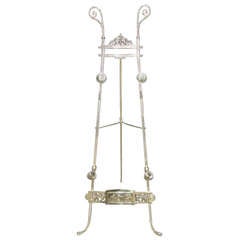 French Brass Hand Chased Easel